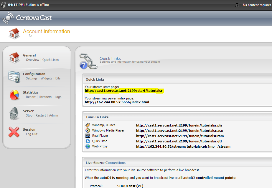 shoutcast-step-12